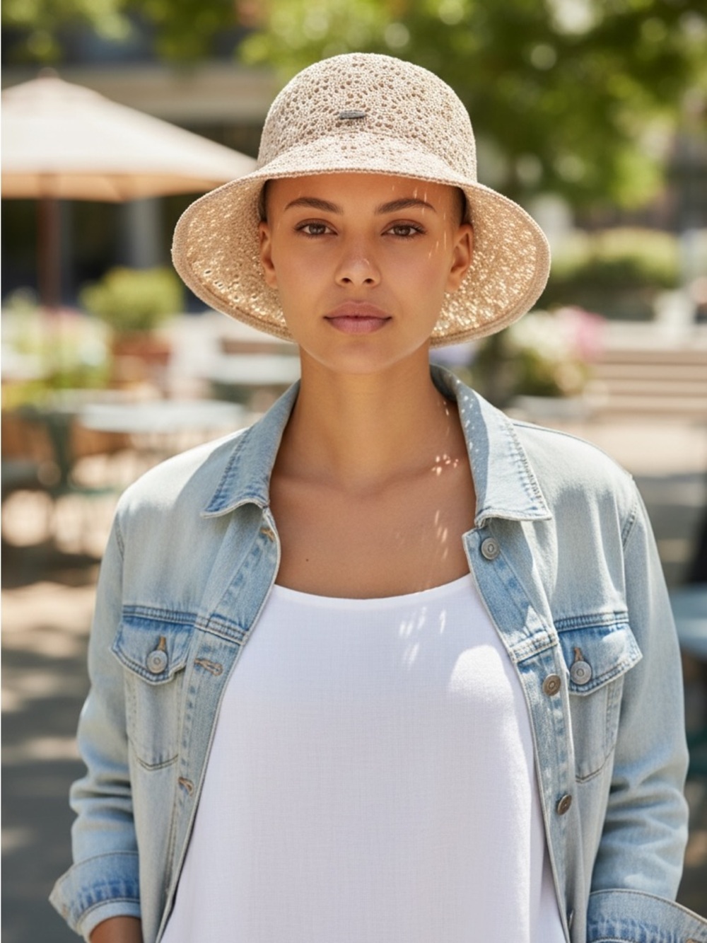 C.C Reversible Viscose Blend Bucket Hat  NWT